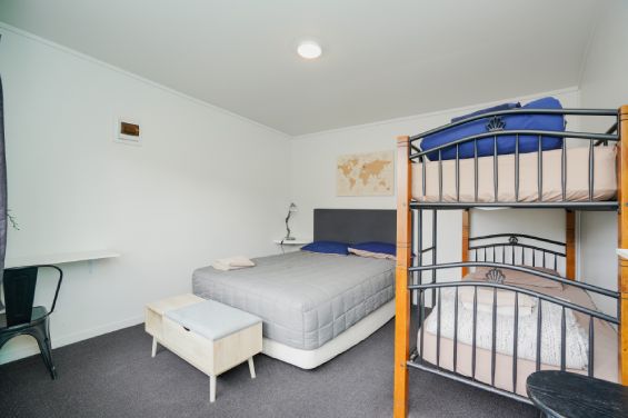 Cabins bunks and queen-size bed